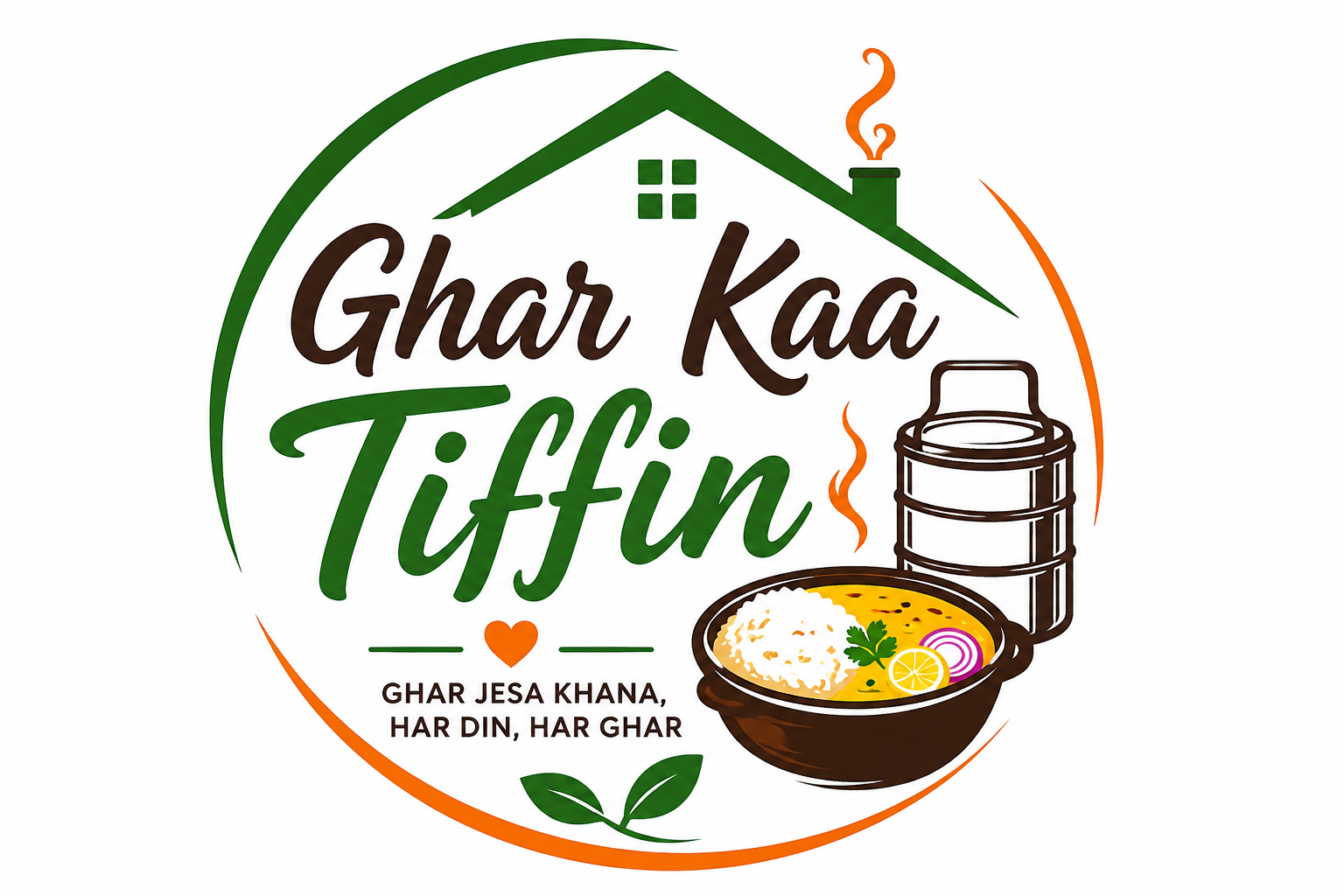 Ghar Kaa Tiffin Logo